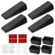thumbnail image 1 of Uxcell 4 Sets Fuertes Topes de Puerta con Soporte Adhesivo y Protectores, Negro, 1 of 7