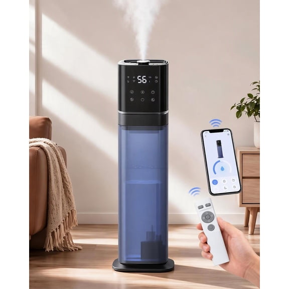 AILINKE 2.1 Gallon 800 sq ft Cool Mist Ultrasonic Humidifier for Large Room Bedroom Home Blue