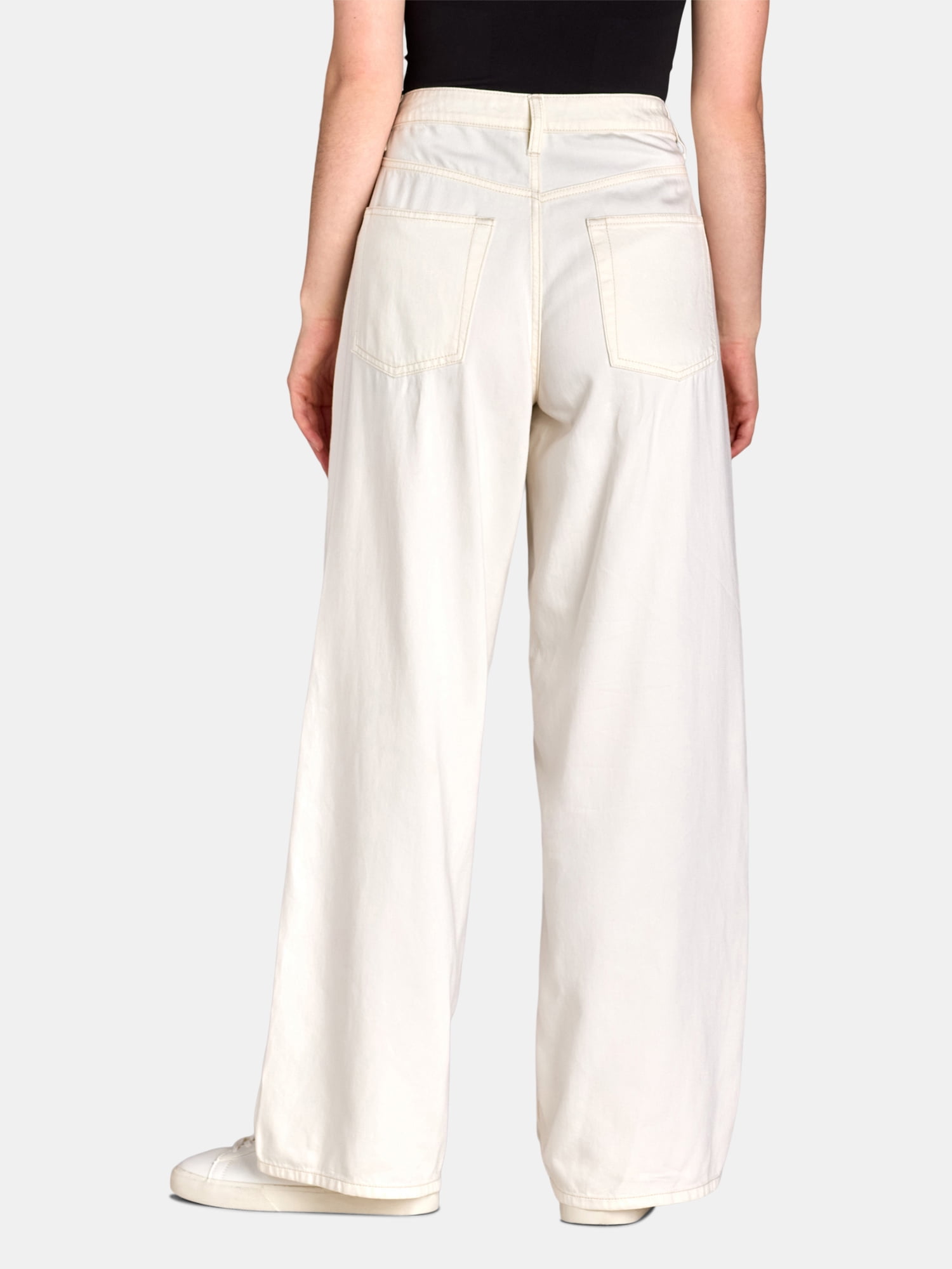 Time and Tru women's Wide Leg Pants - High Rise - Walmart.com