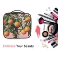thumbnail image 6 of FORMRS Travel Makeup Bag Large Capacity Train Case Cosmetic Organizer with Adjustable Dividers, Vibrant Oranges, 6 of 8