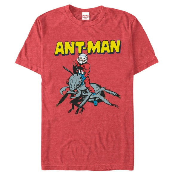 Men's Marvel Ant-Man Vintage Ant Rider Graphic Tee Red Heather X Large