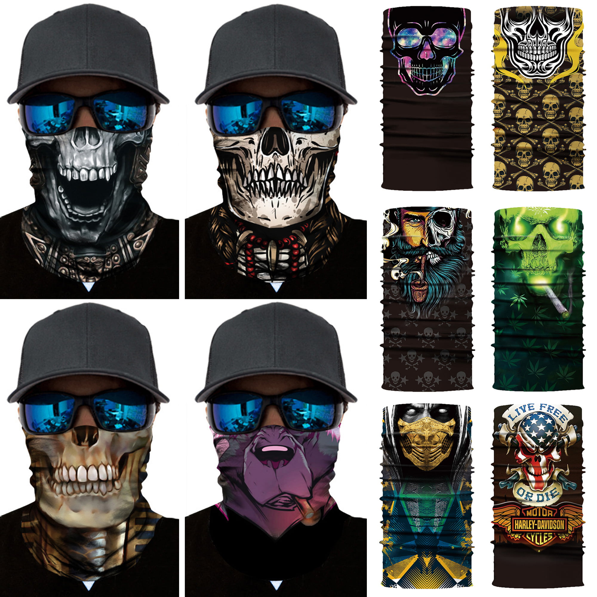 Headwear Colored Multifunctional Headbands Outdoor Magic Scarf As Sport Headwrap,Sweatband,Neck Gaiter,Tube Mask,Face Bandana