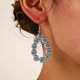 thumbnail image 5 of Xiao Hua Pendientes colgantes de estilo retro, nuevos y únicos, para mujer, estilo étnico bohemio vintage (plateados)., 5 of 5