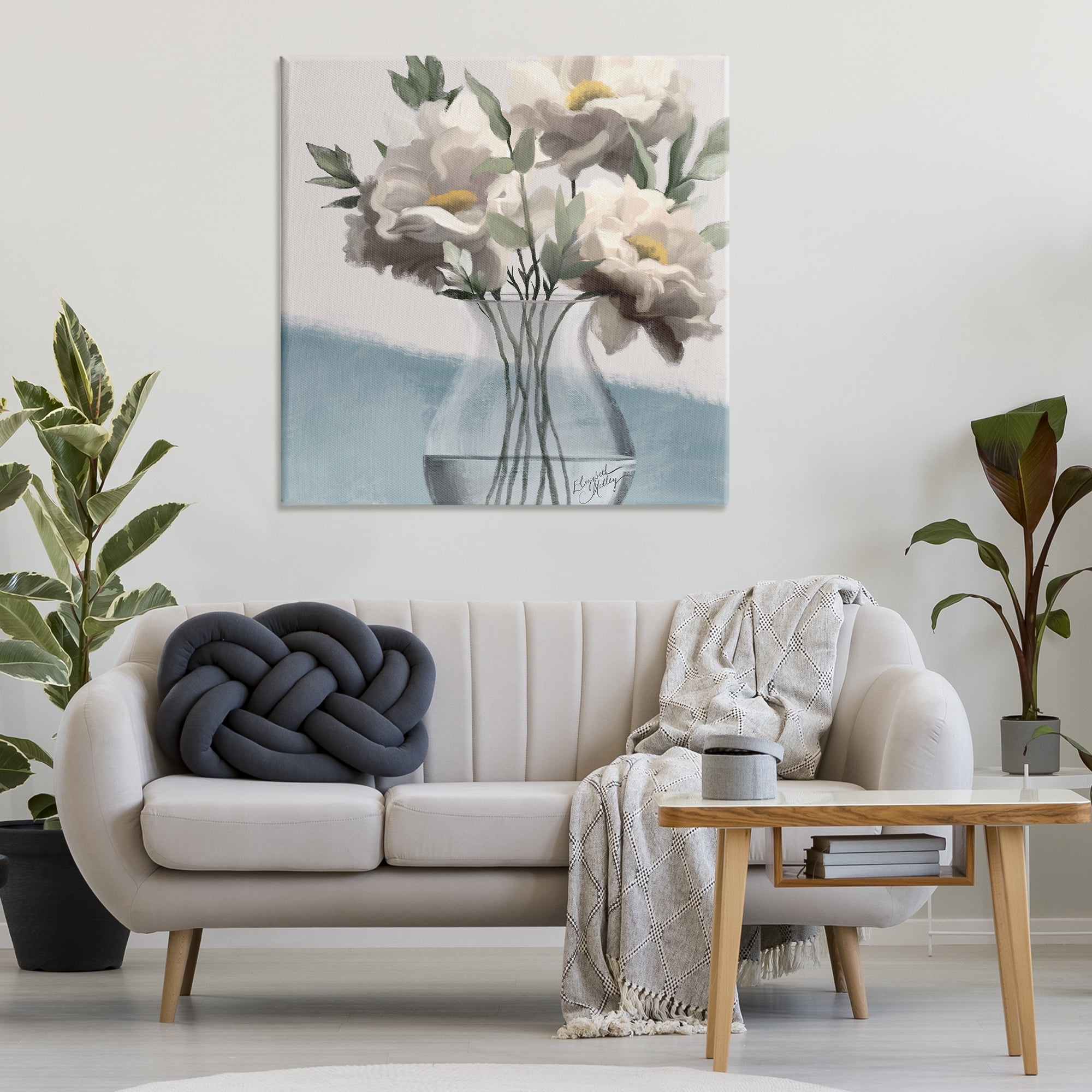 Stupell Industries Sweet Vase Bouquet Plants & Flowers Painting Wrapped Canvas Art Print Wall Art, 36 x 36