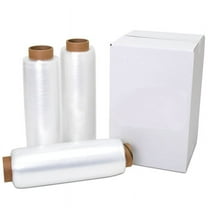 15" x 1500' 80 Gauge 8 Rolls Pallet Wrap Stretch Film Hand Shrink Wrap 1500FT