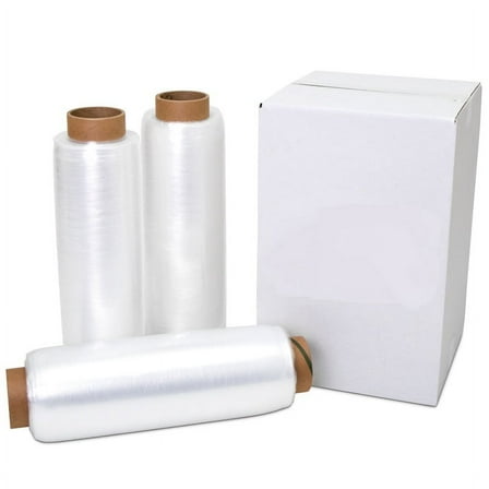 18" x 1500' 80 Gauge 8 Rolls Pallet Wrap Stretch Film Hand Shrink Wrap 1500FT
