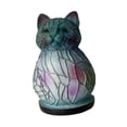 thumbnail image 3 of Luz de noche, figura de gato, lámpara de noche, adorno artesanal, arte, lámpara de mesa, iluminación LED para oficina, estudio, regalo de cumpleaños,, 3 of 9