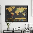 thumbnail image 5 of Luckies of London Scratch off World Map | Deluxe Wall Art for Office Decor Home Travel Gift Large, 5 of 8