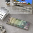 thumbnail image 6 of ATTACK SHARK M87 80% Wireless Gaming Keyboard, TKL Mechanical Feeling SA PBT Keyboard Bluetooth 5.0/2.4Ghz, 6 of 12