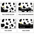 thumbnail image 4 of Black White Credit Card Skins Debit Card Skin Sticker Cover Cow Print No Bubble Slim Personalized Bank Card Protecting Decals PVC Waterproof Removable for Transportation Card 7.3x5.4Inch, 4 of 6