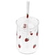 thumbnail image 5 of Glass Strawberry Water Cup with Lid and Straw Large Capacity Borosilicate Tumbler for Juice, Tea, and Coffee Multifunctional Drinking Cup for, 5 of 5