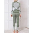 thumbnail image 4 of Sociala Thermal Underwear for Women, Long Johns Ski Cold Weather Gear Set Base Layer Warm Winter Top and Bottom Running, 4 of 5
