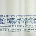 thumbnail image 5 of The Pioneer Woman Hattie Border 3 Piece Tier Set, Teal & Perri, Blue/Green, Recycled Polyester, BCI Cotton, 60"W x 14"L, Indoor Curtain, Adult, 5 of 6