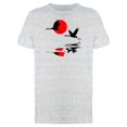 thumbnail image 1 of Red Sun And Birds Reflection Tee Men's -Image by Shutterstock, 1 of 1