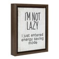 thumbnail image 1 of hometrends "I’m Not Lazy" Framed Art, 1 of 5