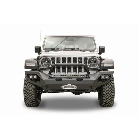 18-C Wrangler Jl/Gladiator Matrix Front Bumper Pre Runner Fits select: 2021 JEEP WRANGLER UNLIMITED RUBICON, 2020 JEEP GLADIATOR SPORT