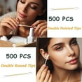 thumbnail image 2 of 1000 ct (2000 Tips) Bamboo Cotton Swabs - Biodegradable Double Tips Cotton Buds - Natural Organic Cotton Swabs - Pure Cotton Buds For Ear Beauty & Personal Care, 2 of 10