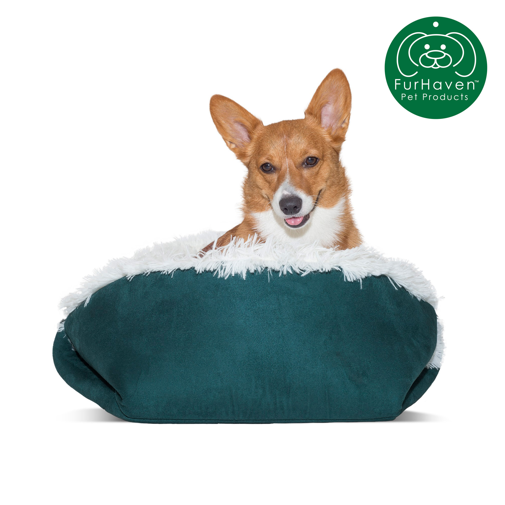 FurHaven Pet Dog Bed Convertible SelfWarming Cuddle Pet Bed for Dogs