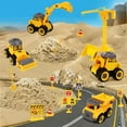 thumbnail image 6 of KiddiTouch Construction Toys Sensory Bin, Kids Play Sand Kit with 4 Trucks and 3.3lbs Magical Sand, Pretend Play Beach Sandbox, Gifts for Boys Ages 3-5+, 6 of 8