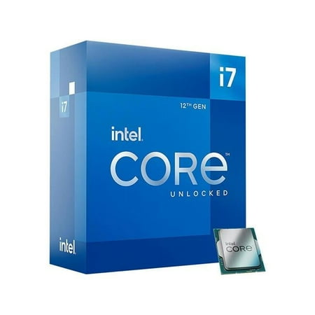 Intel 125 watt 8 Cores up to 5.0 gHz Unlocked LGA1700 600 Series Chipset Core i7-12700K Desktop Processor