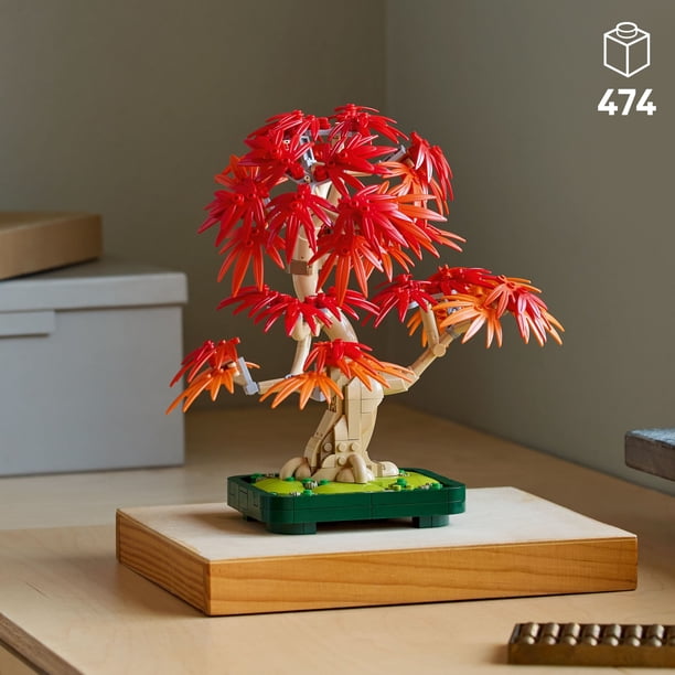 LEGO Botanicals Japanese Red Maple Bonsai Tree Building Kit For