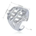 thumbnail image 4 of FRCOLOR mens ring Copper Adjustable Open Rings for Men Fashionable and Comfortable to Wear Assorted Color,0.74"X0.57"X0.12", 4 of 5