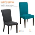 thumbnail image 4 of Chair Protector Cover Slipcover Pack of 4, Stretch Removable Washable Spandex Chair Cover for Dining Room Wedding Banquet Decoration, 4 of 8