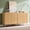 Natural, variant on Aitjunz Modern Buffet Cabinet with Storage, 61.8"W Sideboard Cabinet with Adjustable Shelves & Curved Edge, Wooden Coffee Buffet Cabinet for Dining Room, Kitchen, Living Room, Natural