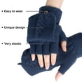 thumbnail image 3 of Holzlrgus Fingerless Gloves for Women, Winter Warm Knitted Gloves Convertible Mittens Flap Cover (2 Pairs), 3 of 6