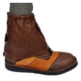 thumbnail image 3 of TAG Safari Buffalo Skin Ankle Gaiters (Brown, Medium), 3 of 5