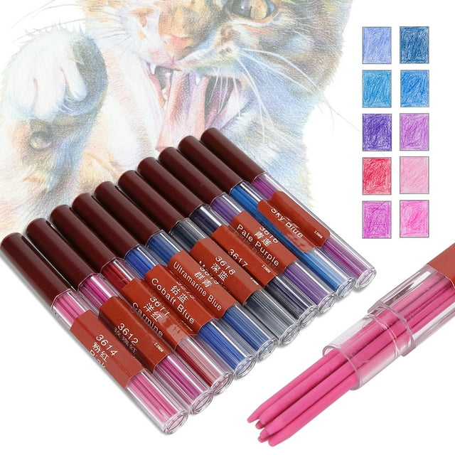 Pencil Leads§pencil Refills§mechanical Pencil Leads§automatic Pencil Refills§2.0mm Pencil Leads 10Pcs 2.0mm Mechanical Automatic Pencil Colorful Leads Refills For Painting