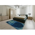 thumbnail image 4 of Ahgly Company Indoor Square Patterned Blue Ivy Blue Area Rugs, 6' Square, 4 of 6