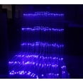 thumbnail image 2 of Cortina de lluvia con efecto de flujo de agua de 3 x 3 m, luces LED de cadena, cascada, lluvia de meteoritos, guirnalda de luces para bodas, Navidad, carámbanos, fiestas, hoteles, color azul, 2 of 5