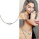 thumbnail image 3 of Collar con colgante de disco Yuxing dorado y plateado, 3 of 5