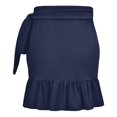 thumbnail image 3 of Women's Swimming Skirt High Waist Elastic Pleated Beach Holiday Swimming Pool, 3 of 4