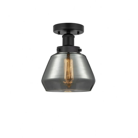 Innovations Lighting - Fulton - 1 Light Semi-Flush Mount In Industrial