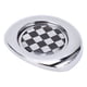 thumbnail image 2 of 2 unids/set anillo de tapa de encendido de motor de coche reemplazo de cuadros de tartán blanco y negro para R50 R53 2001-2006 Jadeshay A, 2 of 8