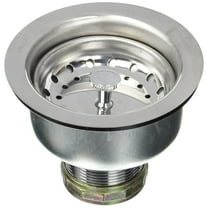 Highcraft Kitchen Sink (3-1/2 Inch) Stainless Steel Drain Assembly With Strainer Basket and Rubber Stopper - Long Extended Shank (3-3/4 Inch)…