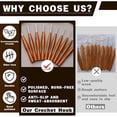 thumbnail image 5 of 5 Pcs Crochet Hook, 5 Size Aluminum Ergonomic Crochet Hook with Wooden Handle for Arthritic Hands,Crochet Needles, 5 of 7