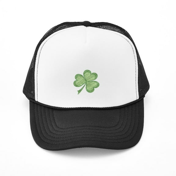 CafePress - Vintage Shamrock - Adjustable Unisex Printed Trucker Hat with Mesh Back