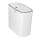thumbnail image 3 of Cubo de basura para baño con tapa, contenedor de basura de diseño simple, cubo de basura delgado para Blanco, 3 of 9