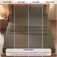 thumbnail image 3 of Lux Decor&nbsp;Twin XL&nbsp;Bed Sheets - 4 Piece Ultra-Soft Microfiber&nbsp;Sheets Set, Deep Pocket Fitted Sheet, Flat Sheet & 2 Pillowcases, Breathable Hotel Luxury, OEKO-TEX Certified, Brown, 3 of 10