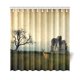 thumbnail image 1 of Cortina de Ducha ABPHQTO con Diseño de Ciervos y Africanos al Atardecer 160x180 cm, 1 of 3