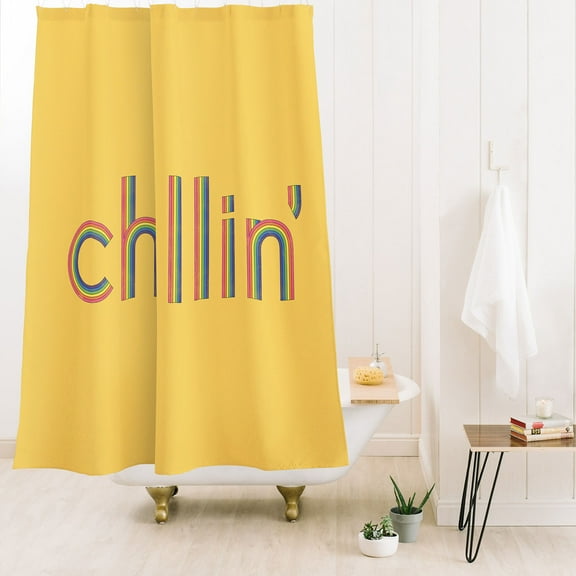 Society6 Julia Walck Chillin Shower Curtain 71" x 74"