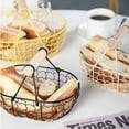 thumbnail image 3 of Storage Basket Bread Basket Fruit Basket Decorative Basket Home Decor Basket Portable Chicken Wire Bracket Counter Metallic Line Iron, 3 of 5