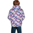 thumbnail image 3 of Bingfone graffiti style Skull flower Pattern Youth Classic Hoodies Soft Hooded Pullover Sweatshirts for Girls and Boys, 3 of 6