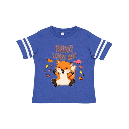 

Inktastic Nana Loves Me!- cute baby fox Gift Toddler Boy or Toddler Girl T-Shirt