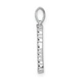 thumbnail image 2 of 14K White Gold Diamond 0.088-CT Block Letter I Initial Charm Pendant, 2 of 4