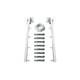 thumbnail image 1 of Tendederos Plegables Retráctil Ropa Plegable Reforzado Metal blanco, 1 of 5