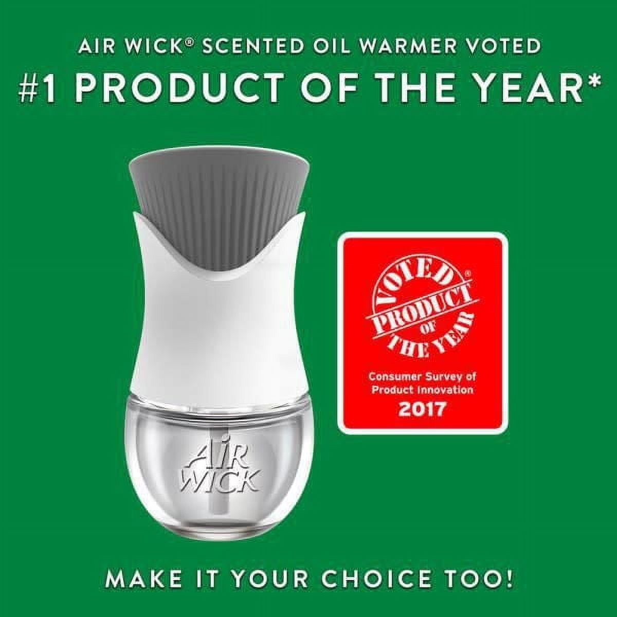 Assainisseur d'air à brancher AirWick Freshmatic, Ensemble d'huile parfumée, Baies des champs, 1 appareil à brancher + 1 recharge 1 réchauffeur, 1 recharge